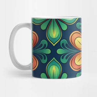 Clover shamrock in St Patricks day seamless pattern Mug